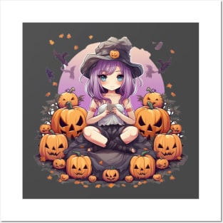 Kawaii Halloween Posters and Art